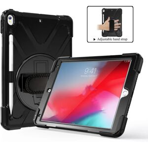 TABLETCOVERS.DK iPad Air (2019) Håndværker Cover m. 360⁰ Ståfunktion & Håndholder - Sort