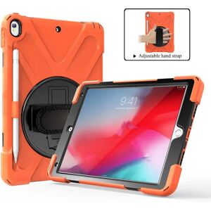 TABLETCOVERS.DK iPad Air (2019) Håndværker Cover m. 360⁰ Ståfunktion & Håndholder - Orange