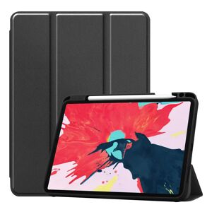 TABLETCOVERS.DK iPad Air (2022 / 2020) / Pro 11 (2022 / 2021 / 2020 / 2018) Tri-Fold Læder Cover m. Apple Pencil Holder Sort