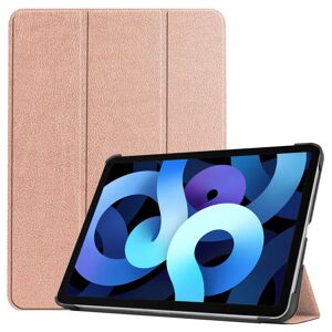 EIDERWOOD iPad Air (2022 / 2020) Litchi Tri-Fold Læder Cover - Rose Gold