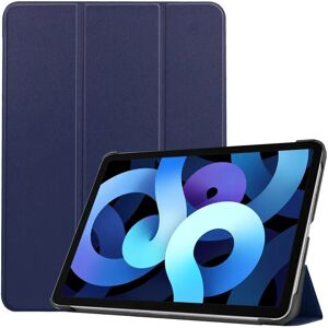 EIDERWOOD iPad Air (2022 / 2020) Litchi Tri-Fold Læder Cover - Blå