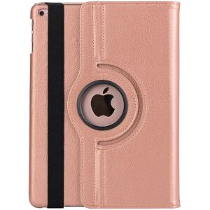 TABLETCOVERS.DK iPad (2018) / iPad (2017) Læder Etui m. 360 Graders Ståfunktion Rose Gold