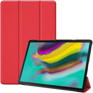 TABLETCOVERS.DK Samsung Galaxy Tab S5e Foldbart Læder Cover m. Ståfunktion - Rød