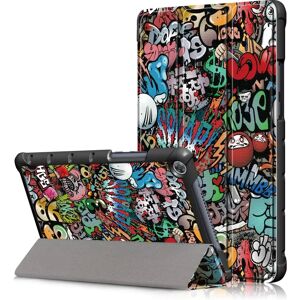 TABLETCOVERS.DK Huawei MediaPad M5 Lite 8 Læder Cover m. Folde & Standerfunktion - Cartoon Graffiti