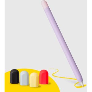 doodroo Apple Pencil 1 & 2nd Gen. Silikone Cover m. 5 Farverige ender – Lilla