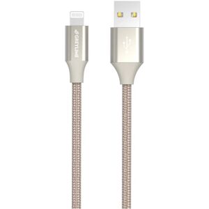 GreyLime Braided USB-A til Lightning Kabel 1 m. - Beige