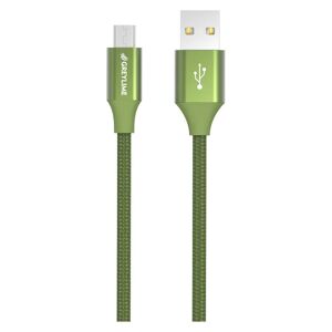 GreyLime Braided USB-A til Lightning Kabel 1 m. - Grøn