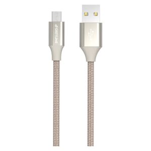 GreyLime Braided USB-A til Micro USB Kabel 1 m. - Beige