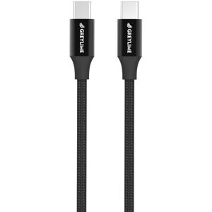 GreyLime 60W Braided USB-C til USB-C Kabel 1 m - Sort