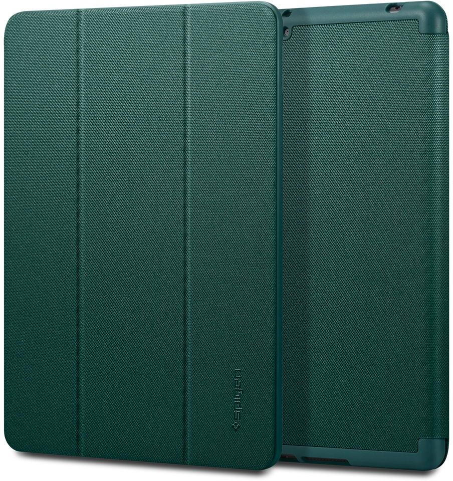 Spigen iPad 10.2" (2020 / 2019) Spigen Urban Fit Stof Cover m. Pen Holder - Grøn