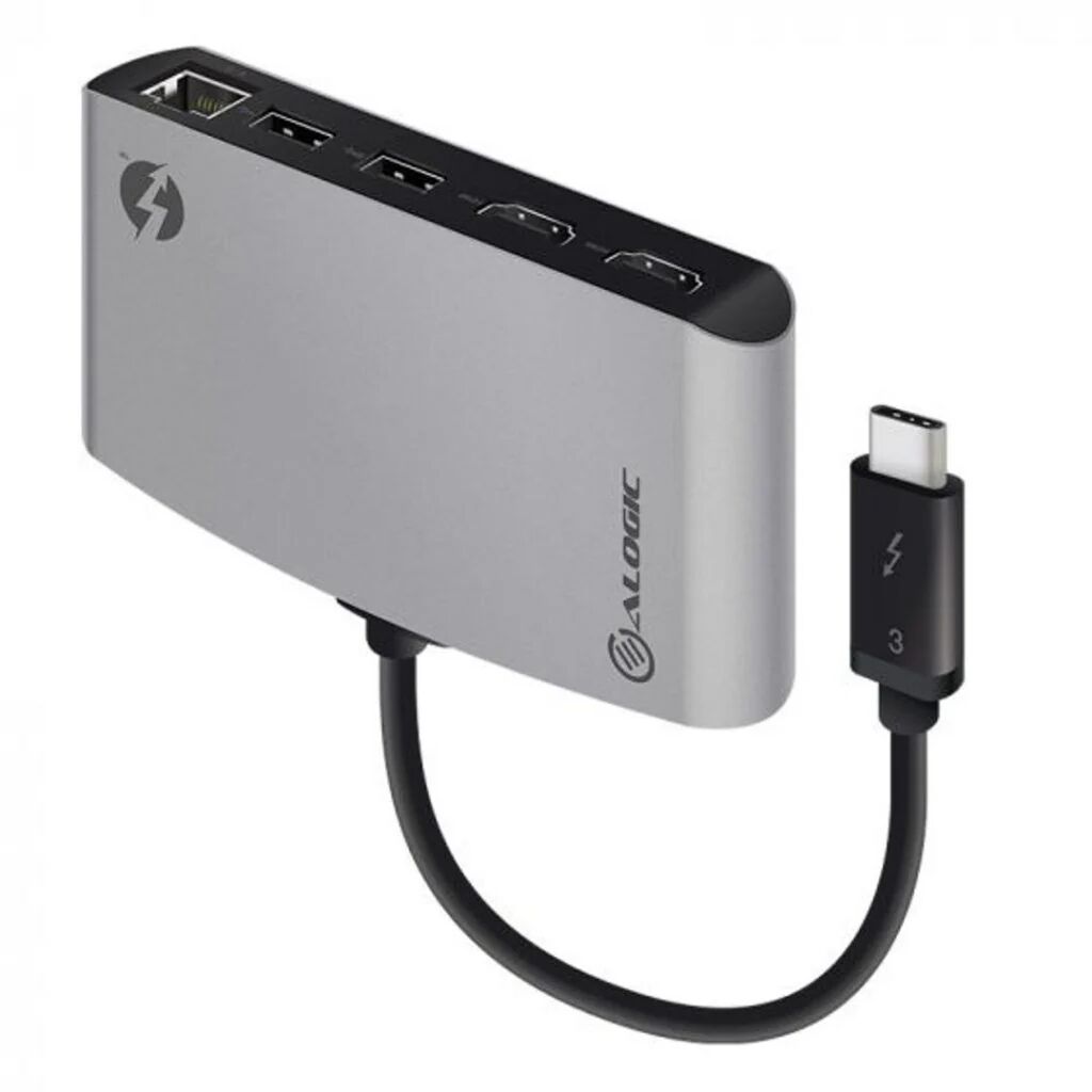 ALOGIC ThunderBolt Dual HDMI Portable Dock - Space Grey