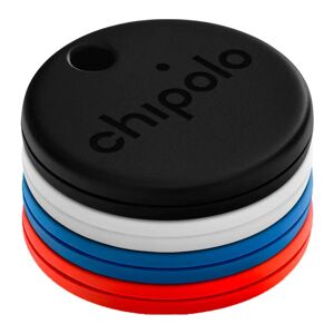 Chipolo ONE - Bluetooth GPS Tracker - 4 Pack - Hvid / Sort / Blå / Rød