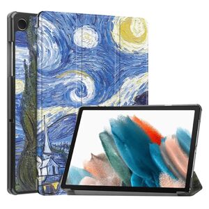 TABLETCOVERS.DK Samsung Galaxy Tab A9 Tri-Fold Kunstlæder Cover m. Vågeblus Funktion - Maleri