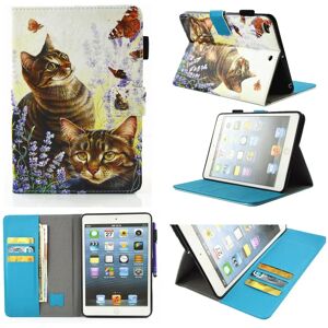 TABLETCOVERS.DK iPad Mini 4 / iPad Mini (2019) Cover m. Kortholder og Standerfunktion - Forrest Cats