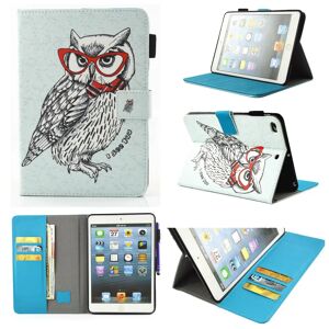 TABLETCOVERS.DK iPad Mini 4 / iPad Mini (2019) Cover m. Kortholder og Standerfunktion - Clewer Owl