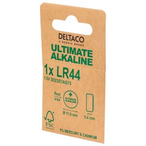 Deltaco Ultimate Alkaline 1 x LR44 Knapcelle Batterier