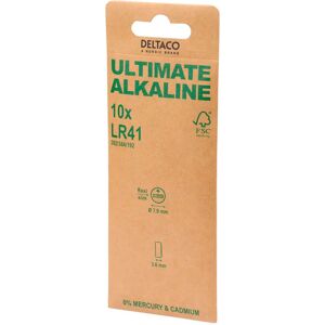 Deltaco Ultimate Alkaline 10 x LR41 Knapcelle Batterier