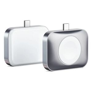 Satechi 5W Trådløs Oplader Dock til Apple Airpods & Apple Watch - Hvid / Sølv