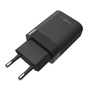 Fixed PD Hurtig Vægoplader 35W 2x USB-C - Sort