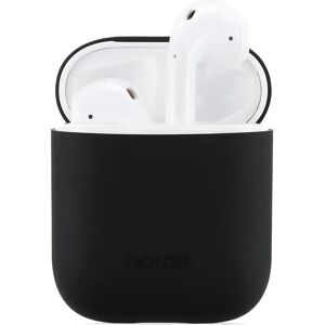 Holdit Silikone Cover Til Apple AirPods (1 & 2. gen.) - Sort