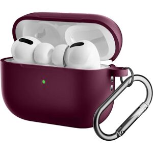 TABLETCOVERS.DK Apple Airpods Pro 2nd Gen (2022) Silikone Cover m. Karabinhage - Bordeaux