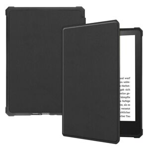 TABLETCOVERS.DK Amazon Kindle Paperwhite 5 11th Generation (2021) Læder Flip Cover - Sort