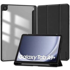 Samsung Galaxy Tab A9+ (Plus) Tech-Protect SC Hybrid Cover m. Pencil Holder - Sort / Gennemsigtig