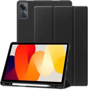 Xiaomi Redmi Pad SE Tech-Protect Smartcase Cover m. Pen Holder - Sort