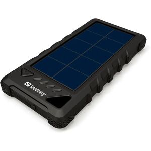 Sandberg 17W Solar Outdoor Waterproof PowerBank 16000mAh - Sort