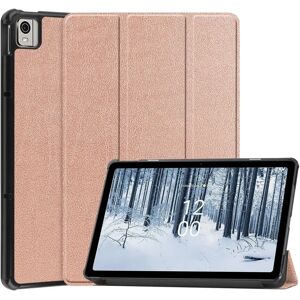 EIDERWOOD Nokia T21 Tri-Fold Kunstlæder Cover - Rose Gold