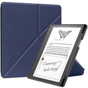 TABLETCOVERS.DK Amazon Kindle Scribe 11th Generation (2022) Origami Kunstlæder Cover m. Pen Holder - Mørkeblå