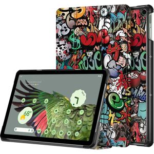 TABLETCOVERS.DK Google Pixel Tablet Tri-Fold Læder Cover - Graffiti