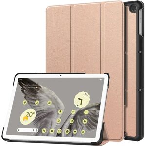 TABLETCOVERS.DK Google Pixel Tablet Tri-fold Læder Cover m. Vågeblus Funktion - Rose Gold