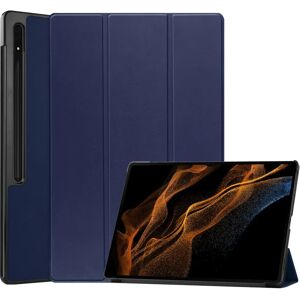 TABLETCOVERS.DK Samsung Galaxy Tab S9 Ultra Tri-Fold Læder Cover m. Pencil Holder - Blå