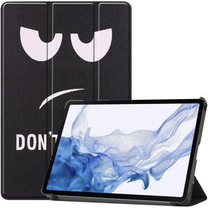 TABLETCOVERS.DK Samsung Galaxy Tab S9 Læder Cover m. Pencil Holder - Don't Touch Me