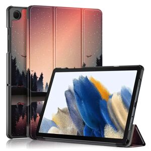 TABLETCOVERS.DK Samsung Galaxy Tab A9+ (Plus) Tri-Fold Kunstlæder Cover m. Vågeblus Funktion - Solnedgang
