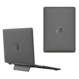 TABLETCOVERS.DK MacBook Air 15 M2/M3 (2023-2024) Plastik Cover m. Kickstand - Mat Frosted Sort
