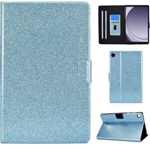 TABLETCOVERS.DK Samsung Galaxy Tab A9 Glitter Cover m. Flipstander & Kortholder - Glitter Blue