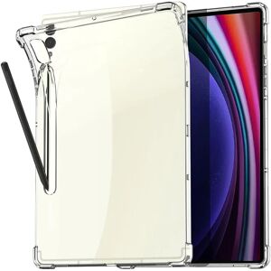 TABLETCOVERS.DK Samsung Galaxy Tab S9 FE+ (Plus) Fleksibelt Plastik Cover m. Pencil Holder - Gennemsigtig