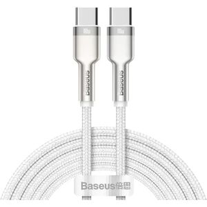 Baseus Cafule 100W USB-C til USB-C Kabel 2m - Power Delivery - Hvid