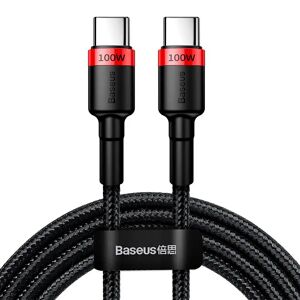 Baseus Cafule Flash 100W PD USB-C til USB-C Kabel - 2m - Sort / Rød