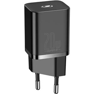 Baseus Super Si 20W Vægoplader USB-C Quick Charge - Sort