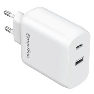 Smartline Super Charger 65W Vægoplader USB-C & USB-A - Hvid