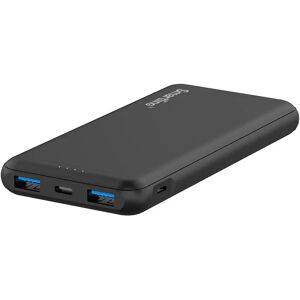 Smartline 22.5W Fast Charger Powerbank - 1 x USB-A (QC) & 2 x USB-C (PD) - 10000 mAh - Sort