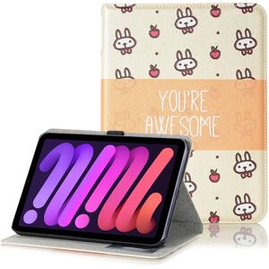 TABLETCOVERS.DK iPad Mini (2021) Cover m. Kortholder & Touch Pen Holder - 