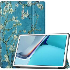 TABLETCOVERS.DK Huawei MatePad 11 Tri-fold Flip Cover m. Vågeblus Funktion - Blomstergrene