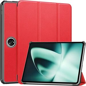 TABLETCOVERS.DK OnePlus Pad / Oppo Pad 2 Tri-Fold Læder Cover m. Vågeblus Funktion - Rød