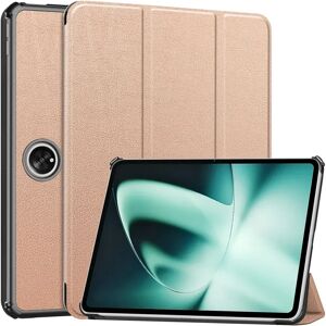 TABLETCOVERS.DK OnePlus Pad / Oppo Pad 2 Tri-Fold Læder Cover m. Vågeblus Funktion - Rose Gold