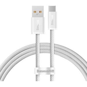 Baseus Dynamic Series USB-A til USB-C Kabel 100W - 1m - Hvid