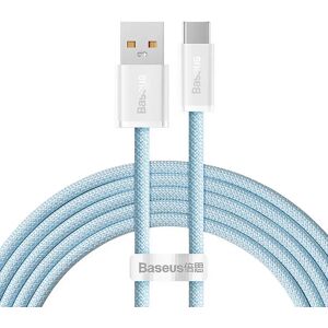 Baseus Dynamic Series USB-A til USB-C Kabel 100W - 2m - Blå